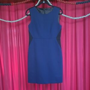 Tahari Royal Blue Sheath Mini Dress with Sleeveless Design for Night Out